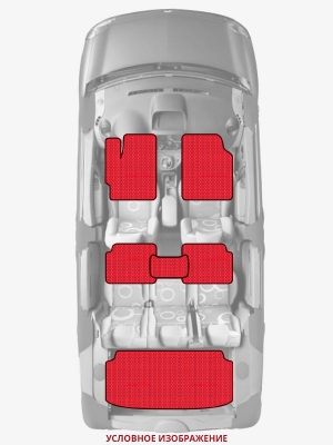 ЭВА коврики «Queen Lux» комплект для Mitsubishi Space Gear